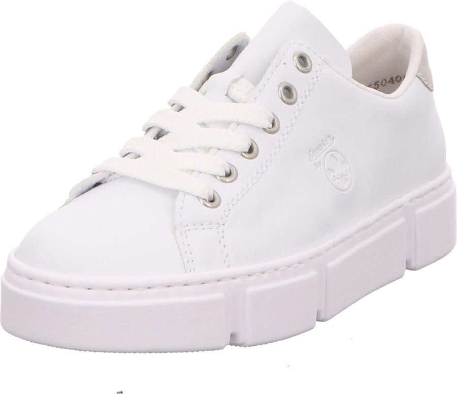 Rieker Plateausneakers in monochrome uitstraling vrijetijdsschoen lage schoen veterschoen - Foto 3