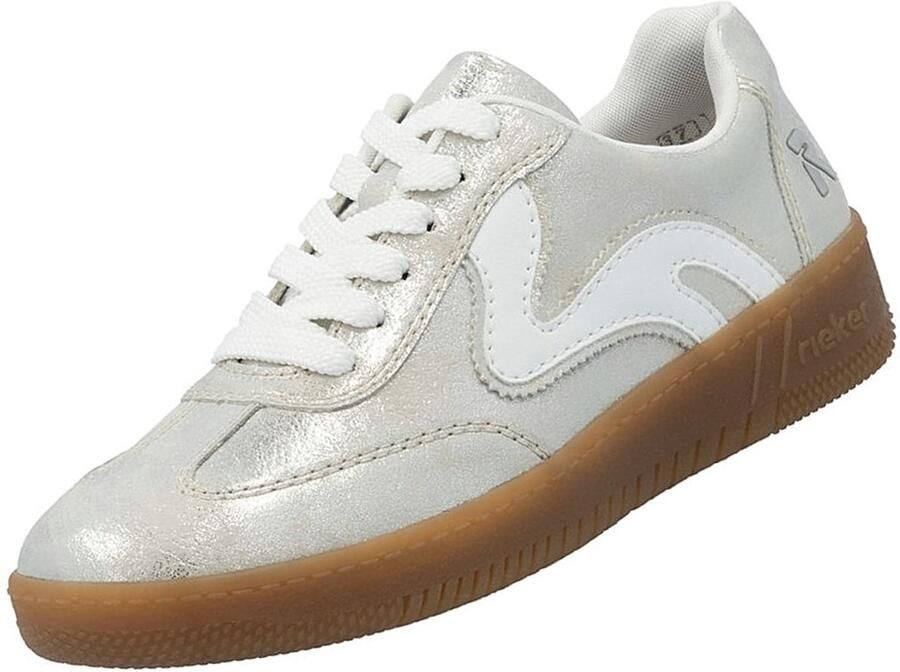 RRieker R-Rieker Plateausneakers vrijetijdsschoen lage schoen veterschoen in vegan uitvoering