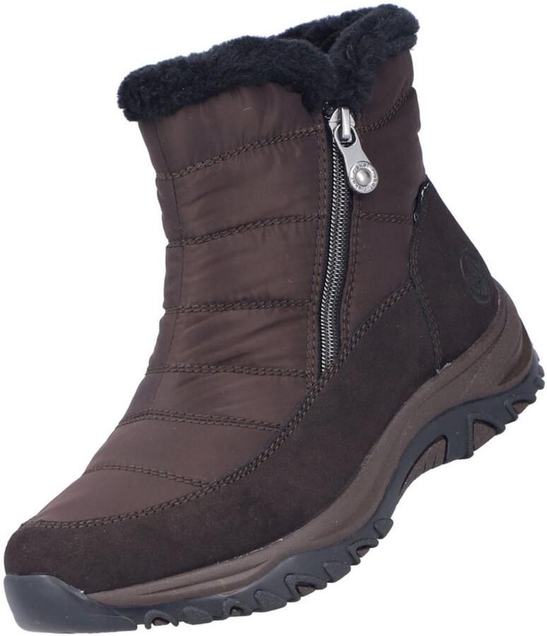 Rieker dames Tex-enkellaarsjes gevoerd bruin M9670