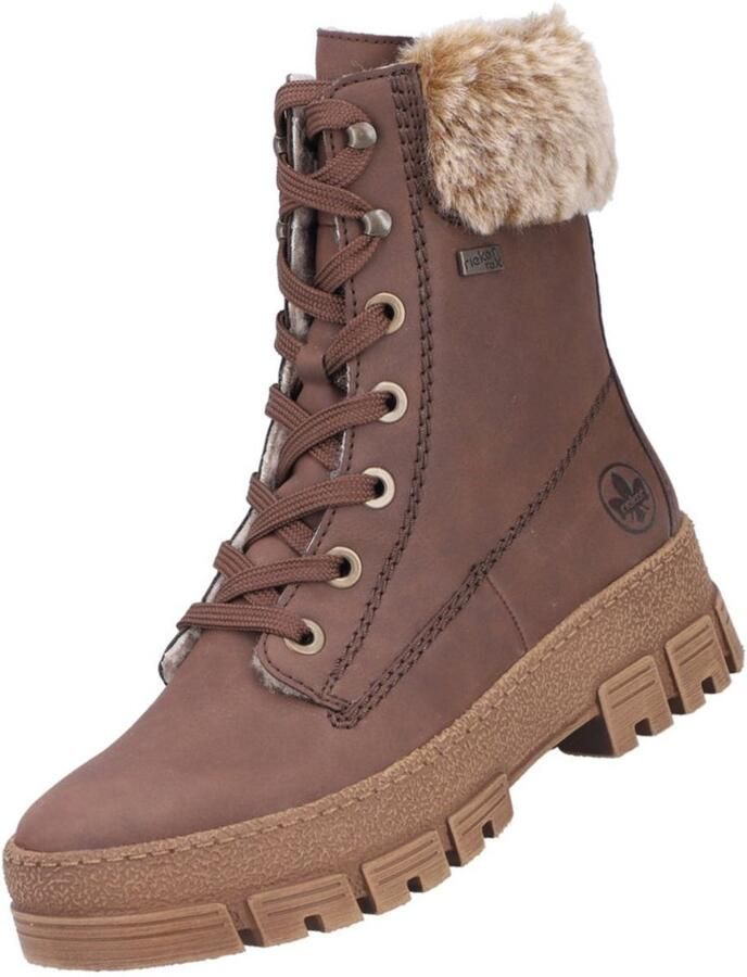 Rieker Winterlaarsjes Winterboots plateaulaarzen met waterafstotend TEX-membraan