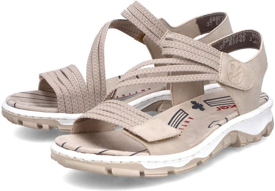 Rieker dames trekking sandalen 68871-62 damesschoenen sandalen beige - Foto 2