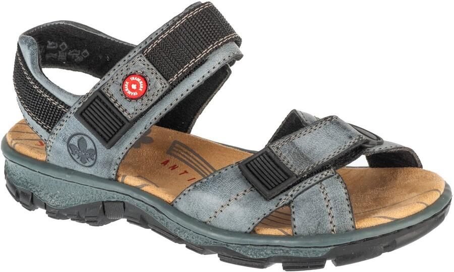 Rieker dames trekking sandalen blauw-grijs Sandalen 68851-14 blauw-grijs