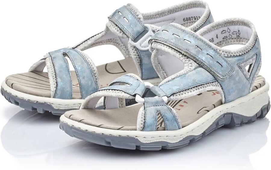 Rieker dames trekking sandalen hemelsblauw Sandalen 68879-12 hemelsblauw - Foto 2