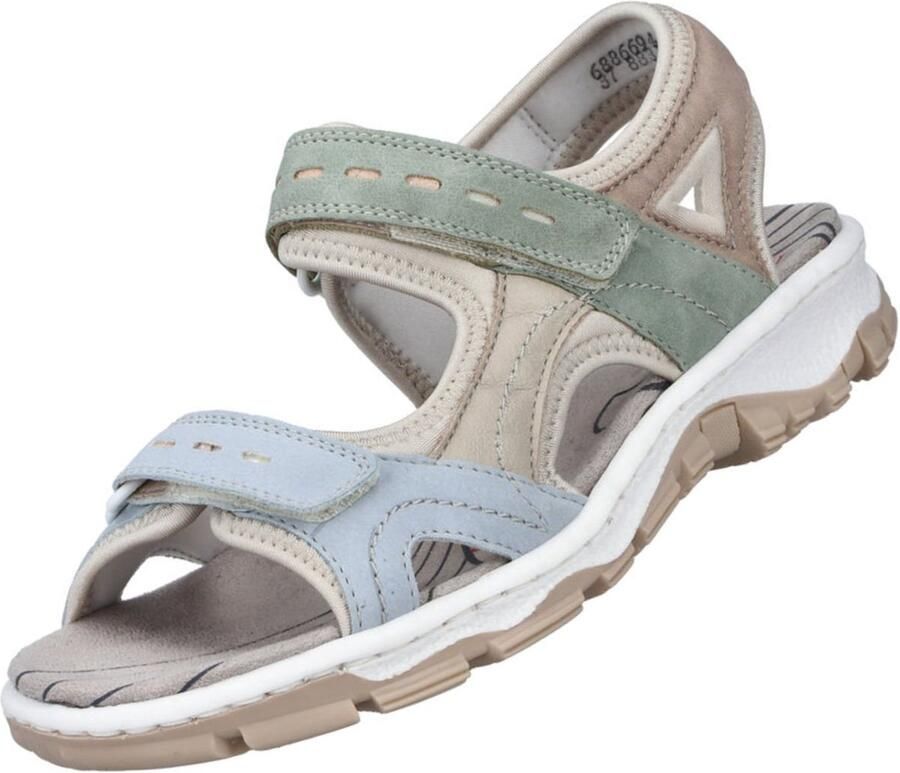 Rieker dames trekking sandalen Veelkleurig