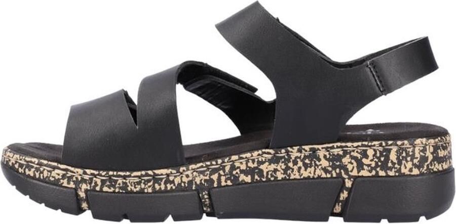 Rieker Sandalen zomerschoen sandaal sleehak met klittenbandsluitingen - Foto 4