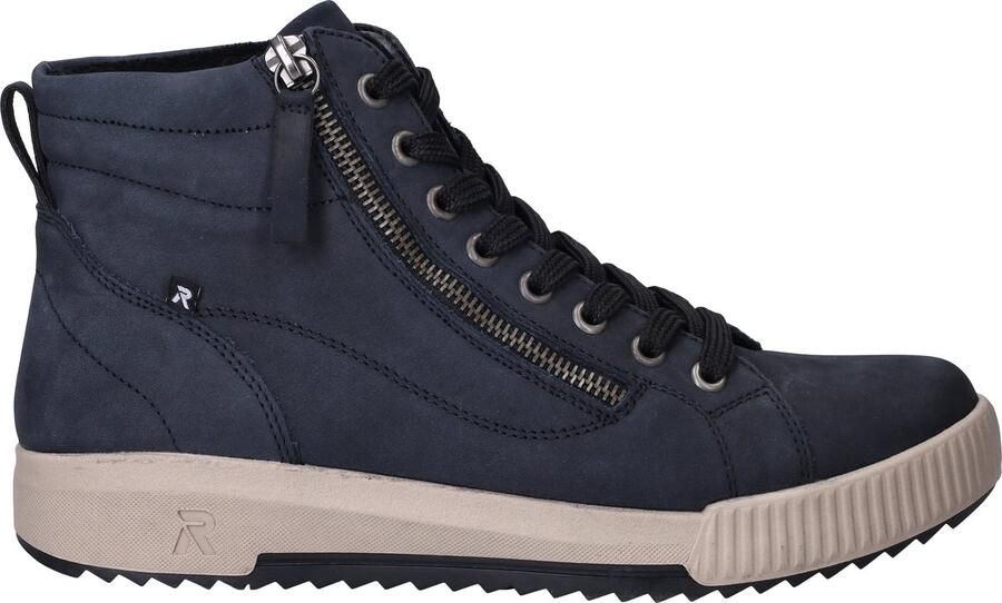 RRieker R-Rieker Hoge veterschoenen ankle boot high top sneaker leisure boots with zipper