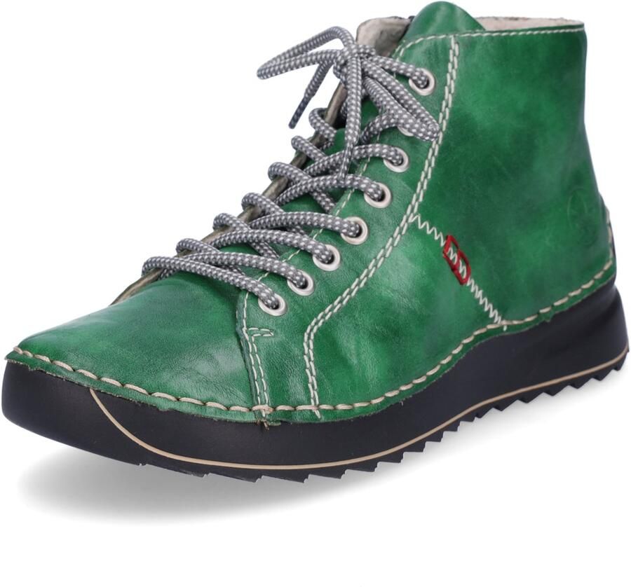 Rieker Hoge veterschoenen Veterenkellaars High Top Sneaker plateaubots met profielzool