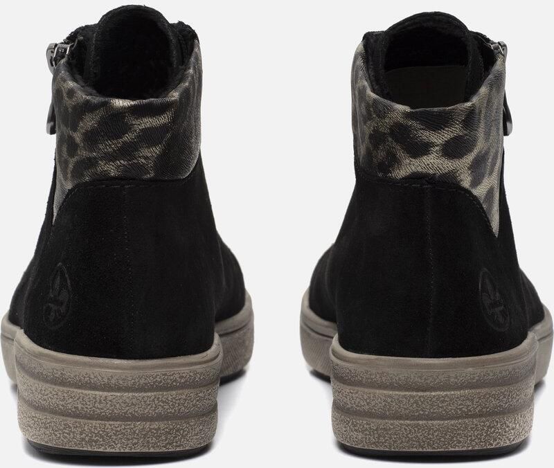 Rieker Veterboot X0709-00 Zwart Nubuck Warm Gevoerd - Foto 2