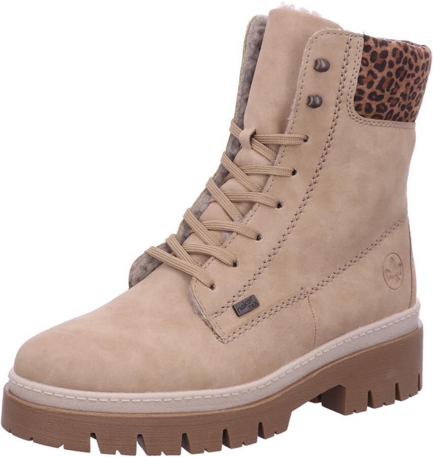 Rieker dames veterschoenen beige