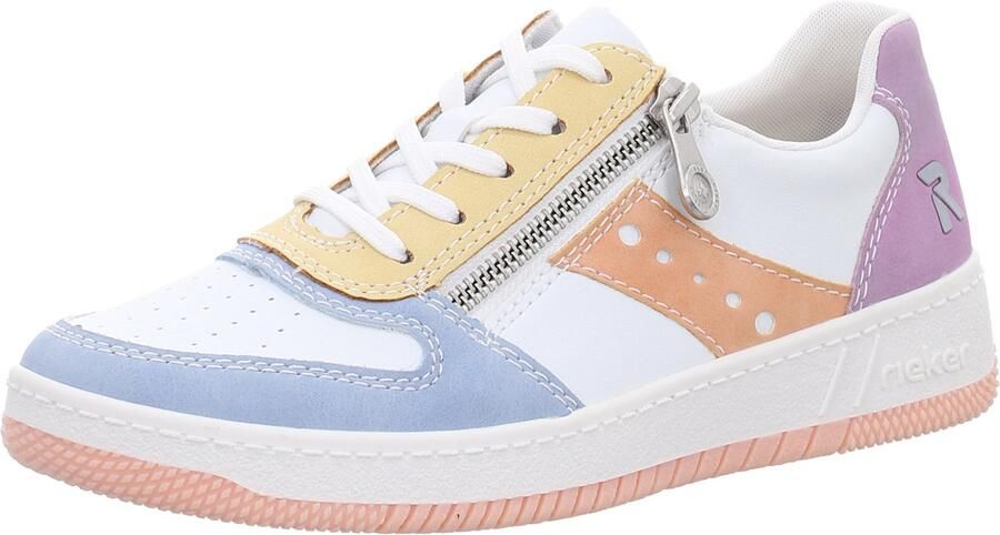 RRieker R-Rieker Sneakers in actuele kleurcombinatie vrijetijdsschoen lage schoen veterschoen