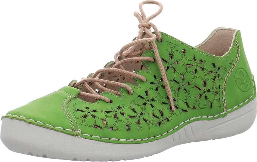 Rieker dames veterschoenen groen