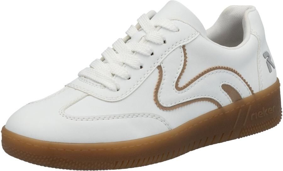 RRieker R-Rieker Plateausneakers vrijetijdsschoen lage schoen veterschoen in vegan uitvoering
