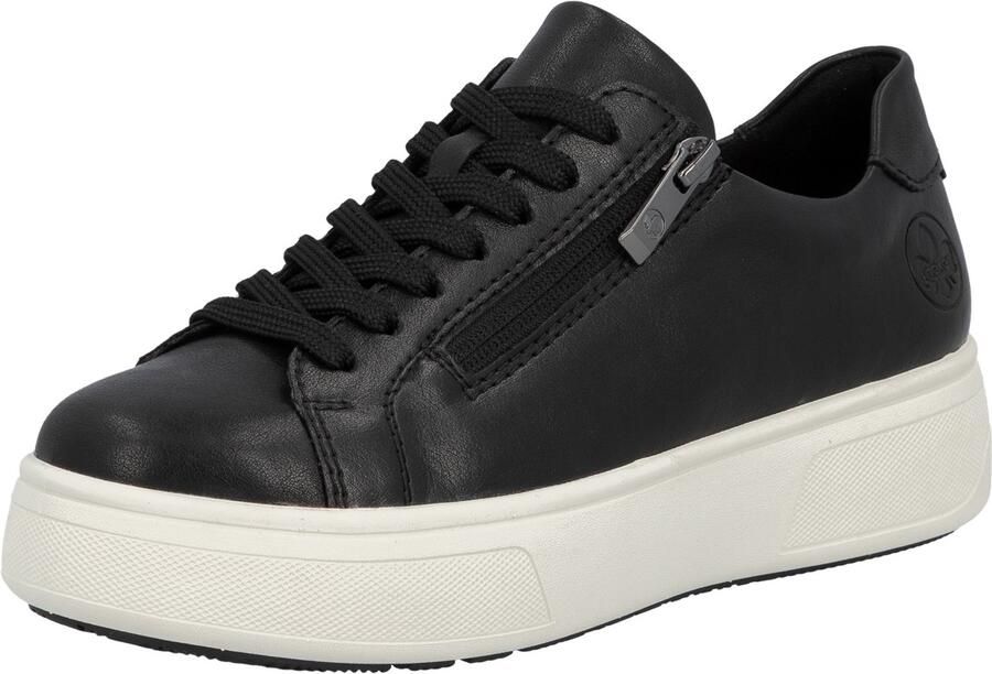 Rieker dames plateausneaker zwart