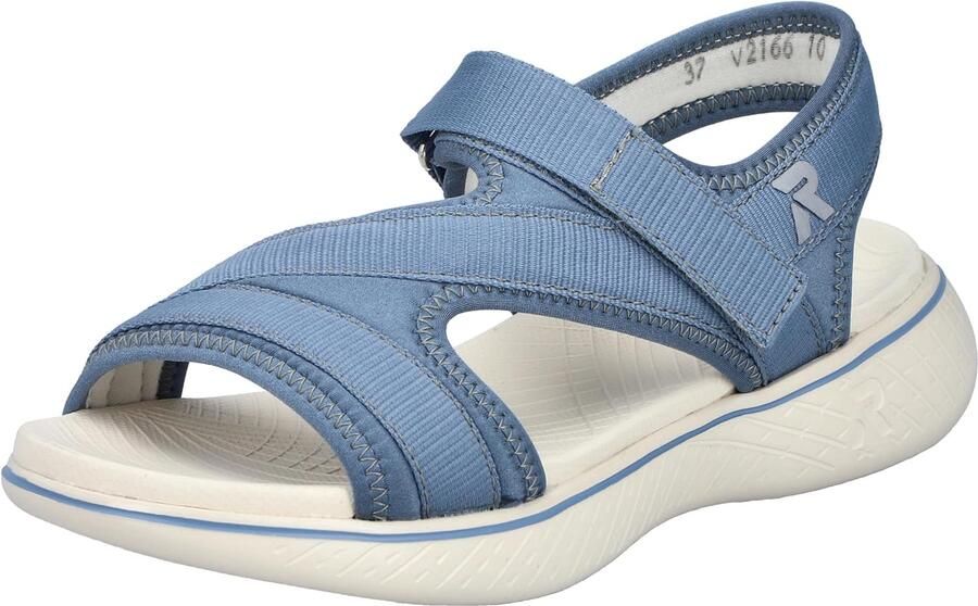 Merkloze Dames Wandelsandalen met Klittenband Blauw