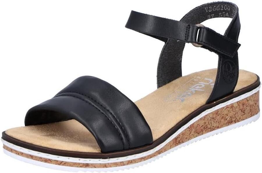 Rieker Sandalen met kleine klittenbandsluiting aan de riempjes