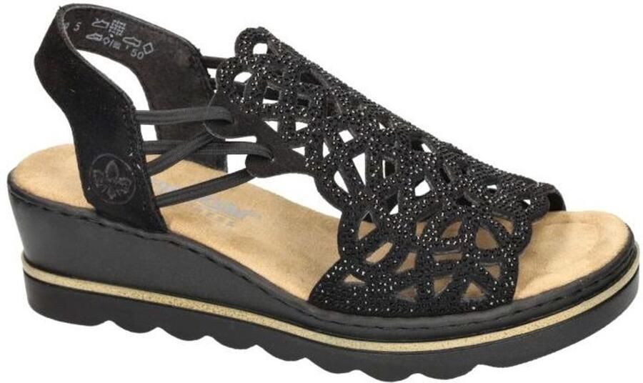 Rieker Woven Upper Wedge Sandal - Foto 2