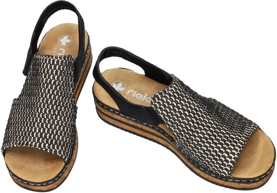 Rieker Comfort Veterschoenen in Zwart - Foto 5
