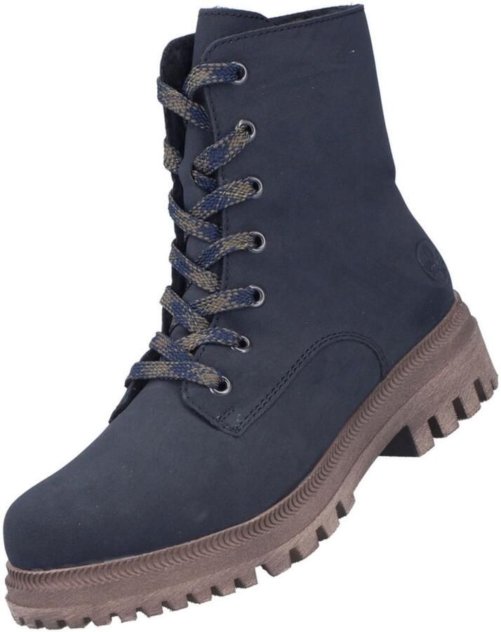 Rieker dameslaarzen gevoerd blauw Y7622