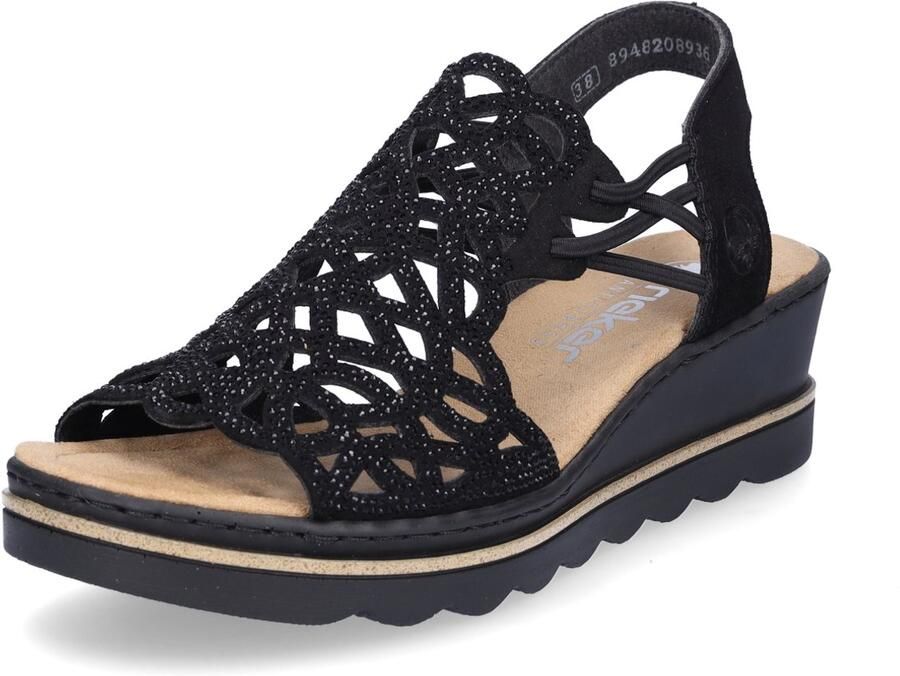 Rieker Woven Upper Wedge Sandal