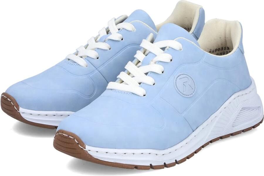 Rieker damesschoenen lage schoenen M4903-12 blauw extra breed