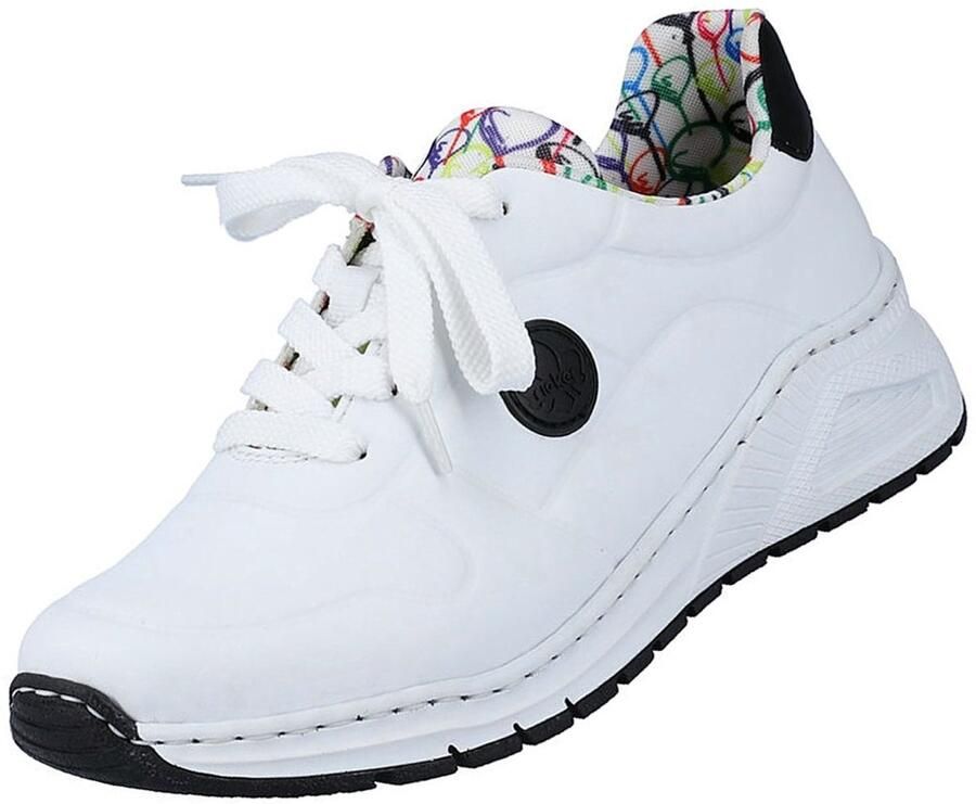 Rieker Sneakers met memosoft-binnenzool vrijetijdsschoen lage schoen veterschoen
