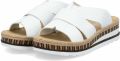 Rieker Sandalen met riem 'Pantolette Damen V7989 80 Kunststoff (Synthetik) in weiß' wit - Wit