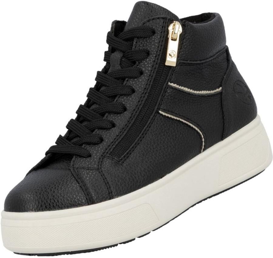 Rieker Plateausneakers Enkellaars boots High Top Sneaker met ritssluiting aan de zijkant