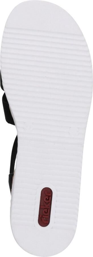 Rieker Sandaaltjes zomerschoen sandaal plateauhak met glinsterende strass-steentjes - Foto 16