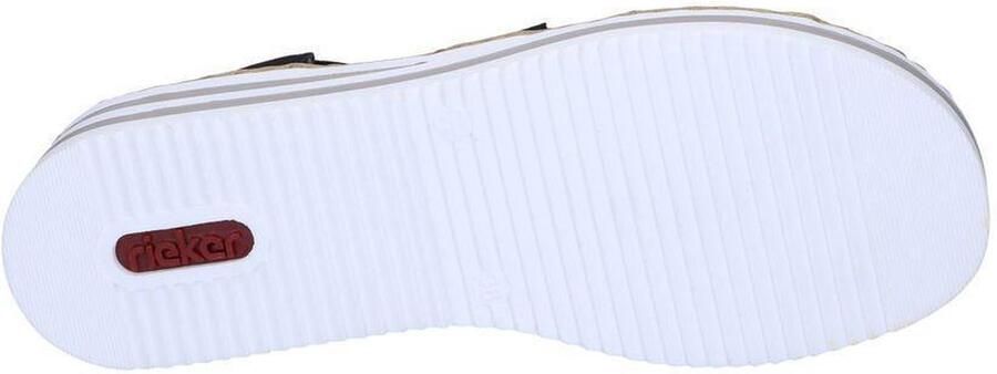 Rieker Sandaaltjes zomerschoen sandaal plateauhak met glinsterende strass-steentjes - Foto 12