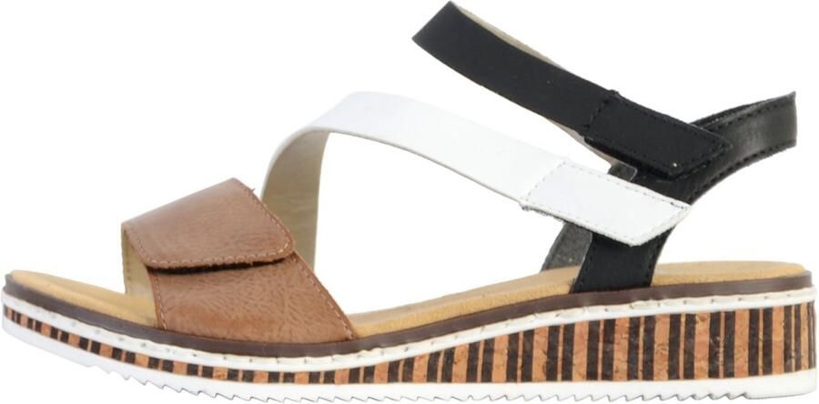 Rieker Sandalen zomerschoen sandaal sleehak in moderne look - Foto 3