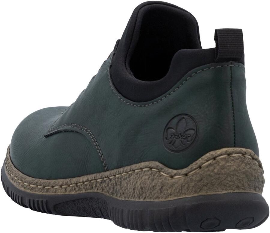 Rieker Slip-on sneakers Slipper instapper vrijetijdsschoen lage schoen met aantreklus