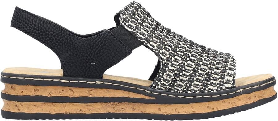 Rieker Comfort Veterschoenen in Zwart - Foto 3