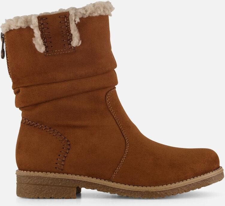 Rieker Enkellaarsjes cognac Imitatiesuede Dames - Foto 5