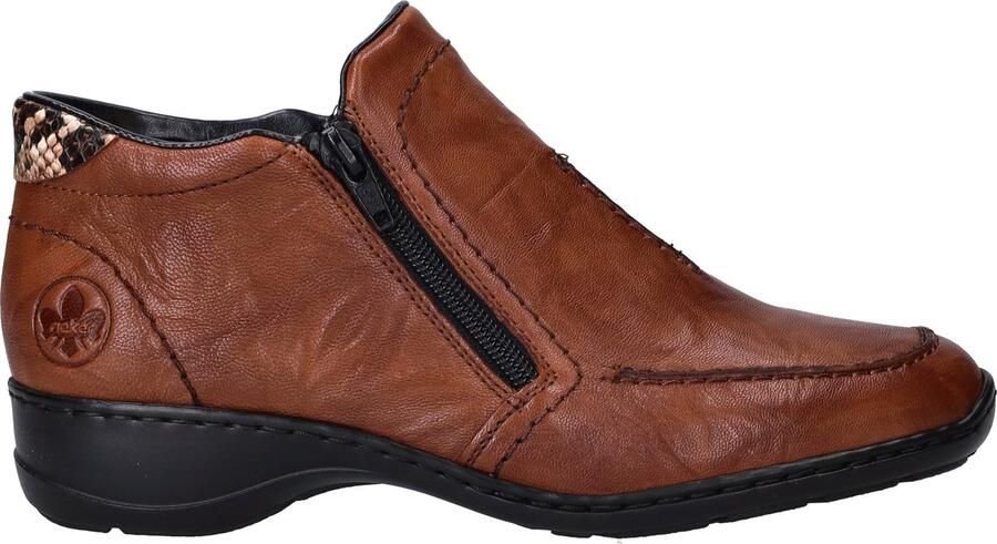 Rieker Comfortabele leren veterschoen voor dames Bruin Dames - Foto 3