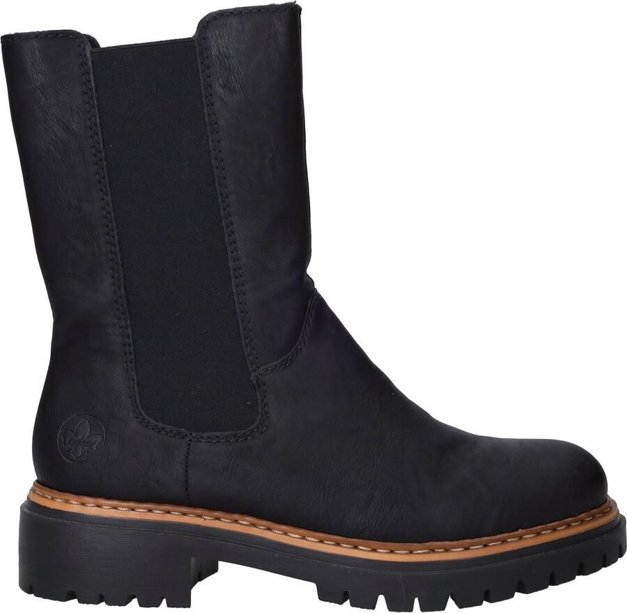 Rieker Enkellaarsjes Plat Enkellaarsjes Plat zwart