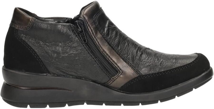 Rieker Enkellaarsjes Plat Enkellaarsjes Plat Zwart - Foto 2