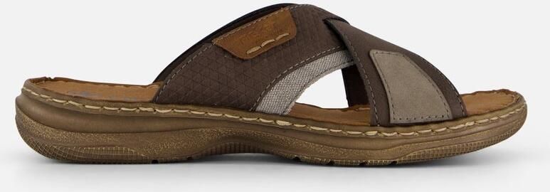 Rieker Lichtgewicht Bruine Slipper met Zacht Voetbed Brown Heren