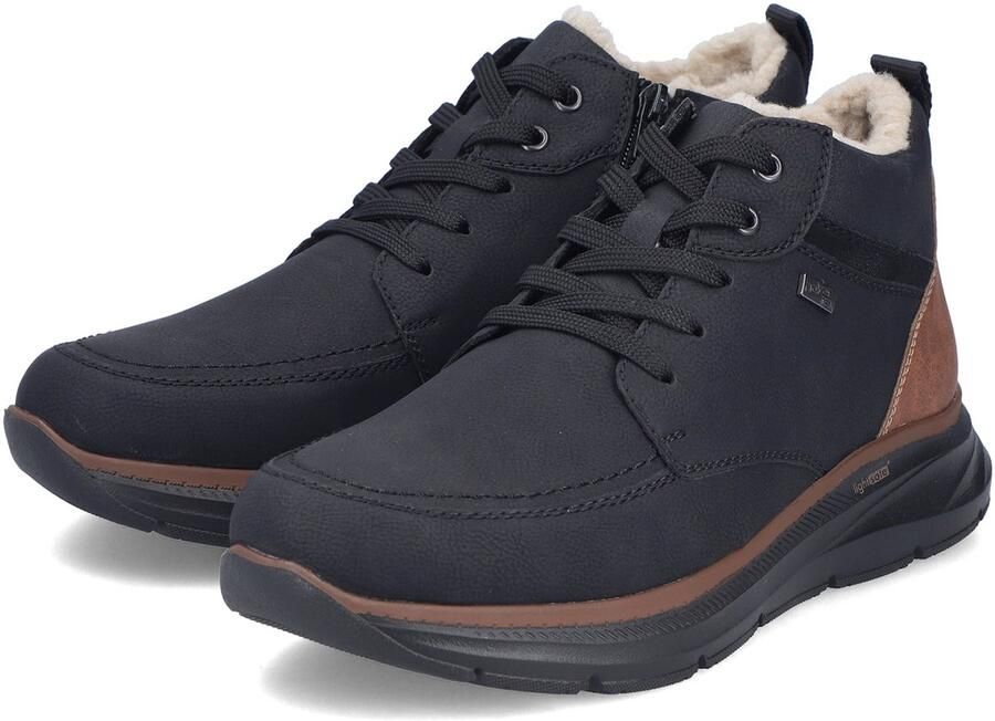 Rieker Heren B1824 00 Veterlaarzen TEX Comfortwijdte G Zwart