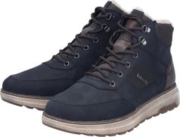 Rieker Heren B5546 Hoge Sneakers TEX Extra Wijd H Blauw Combi