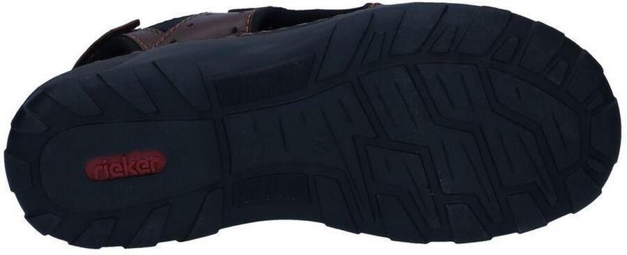 Rieker Bruine leren platte sandalen Bruin Heren - Foto 6