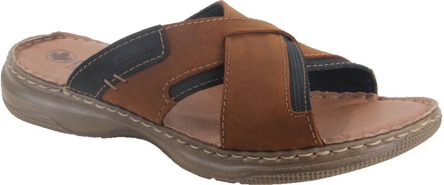 Rieker -Heren cogna caramel pantoffels & slippers