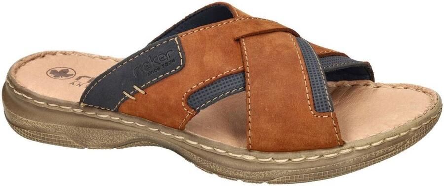 Rieker -Heren cogna caramel pantoffels & slippers