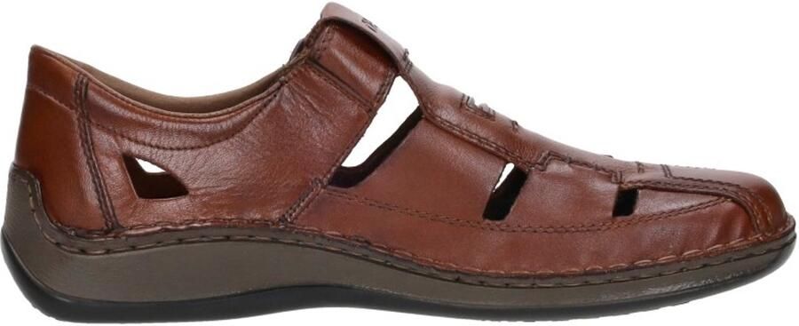 Rieker Heren Open Klittenbandschoen 05284-24 Bruin - Foto 4