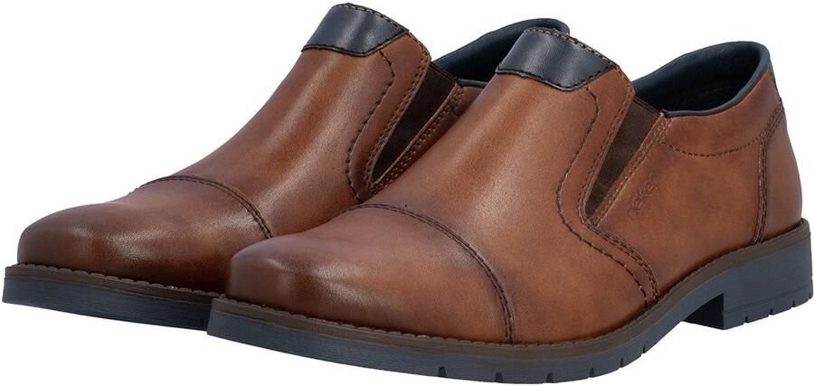 Rieker Heren Instapper Slipper Leer 13950-24 bruin