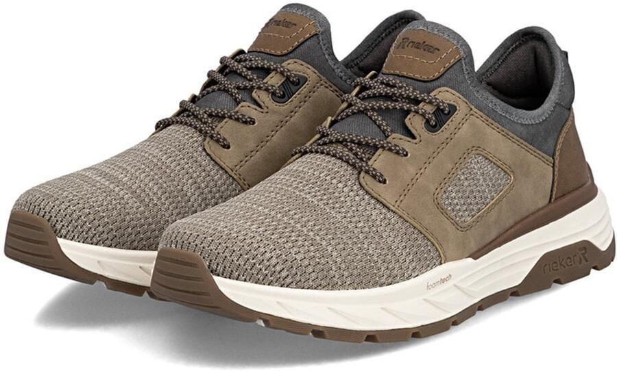 Rieker Heren Instappers 06150-64 Beige Blue