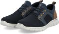 Rieker Slip-on sneakers Instapper halfhoge schoen vrijetijdsschoen met elastiek om in te stappen - Blauw