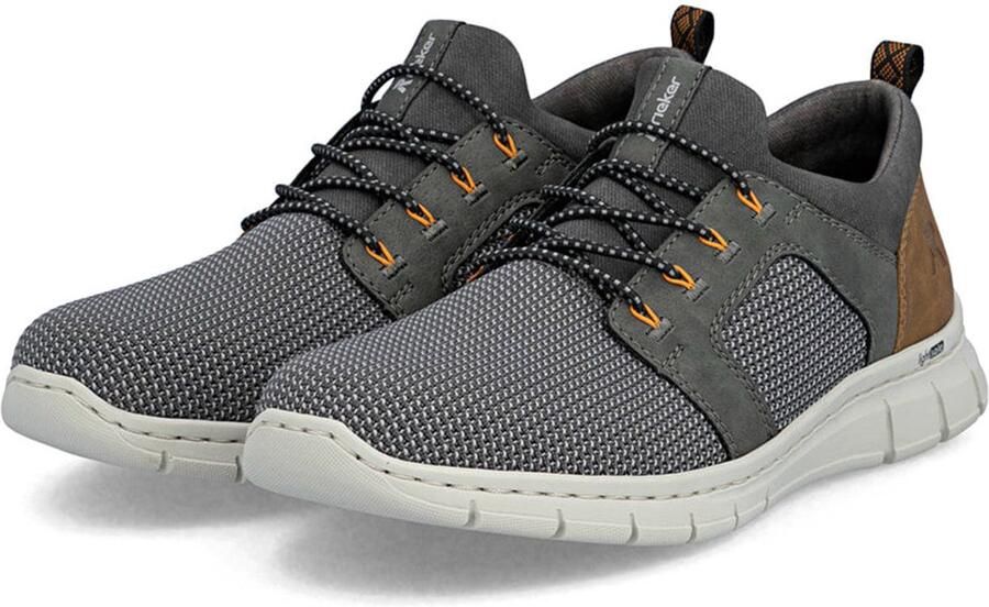 Rieker Slip-on sneakers Instapper halfhoge schoen vrijetijdsschoen met elastiek om in te stappen