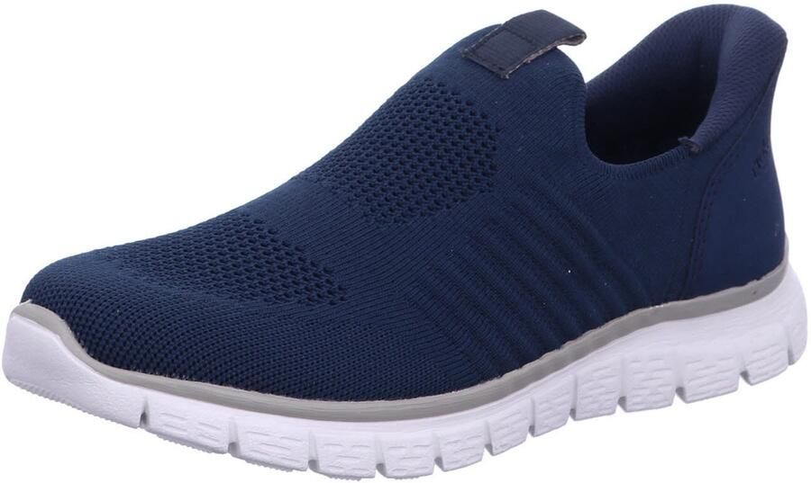 Rieker Slip-on sneakers Instapper vrijetijdsslipper halfhoge schoen met gevoerde hiel
