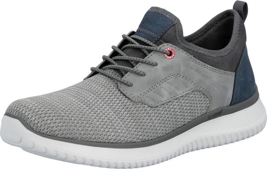 Rieker Instappers slip-on sneaker lage schoen loafer vrijetijdsschoen met elastische band