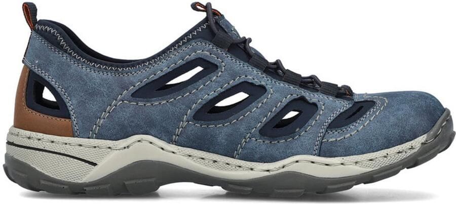 Rieker Heren Instappers Slipper 08065-17 Blue